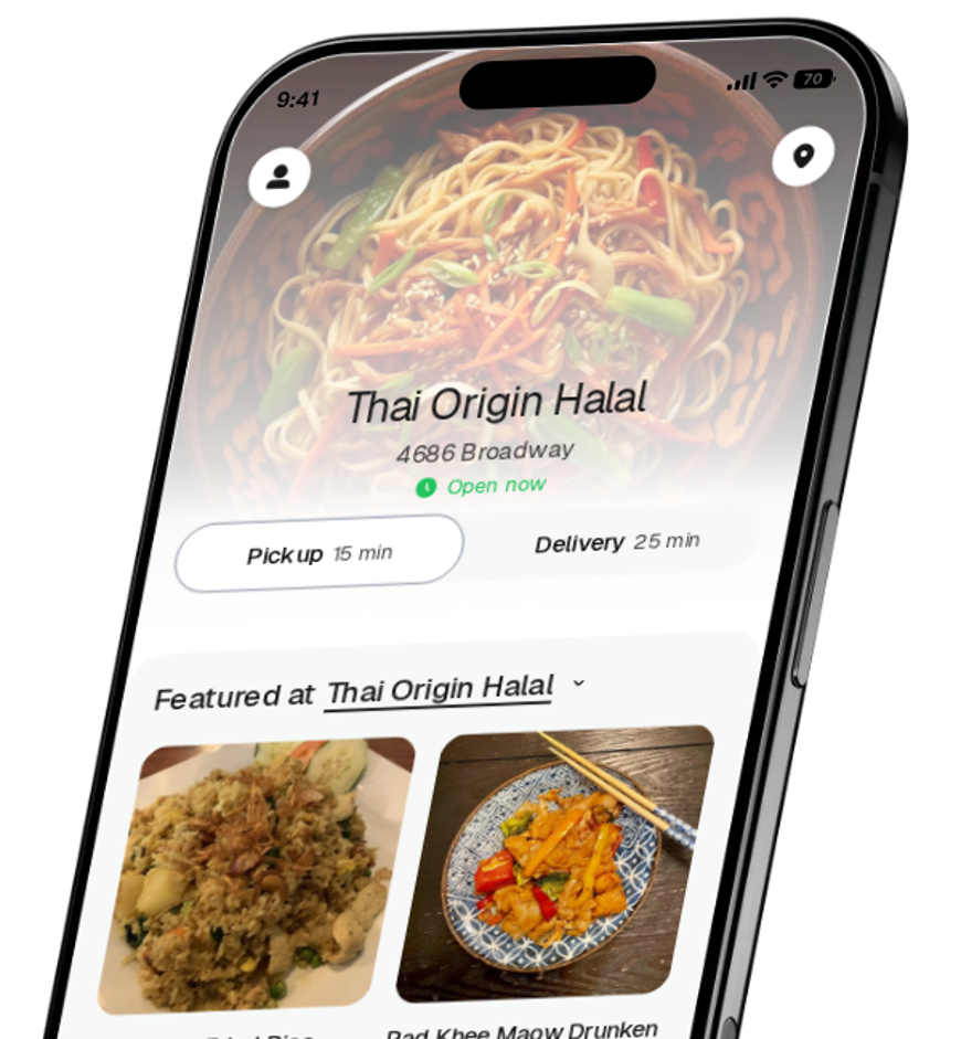 Thai Origin Halal app preview