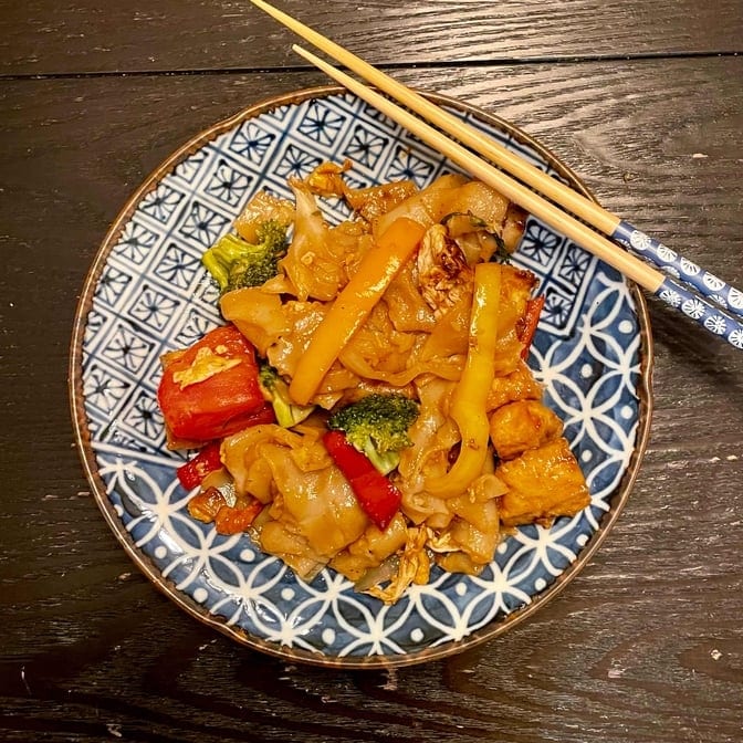 Pad Khee Maow (Drunken Noodle).