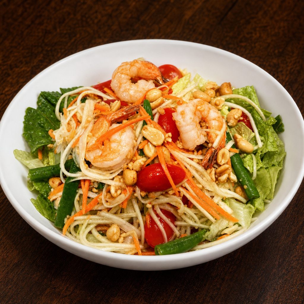 Som Tum (Papaya Salad).